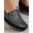 thumbnail image 7 of Women’s Soft Leather Loafers Slip On Flats Comfort Walking Casual Driving Shoes Plus Size, 7 of 7