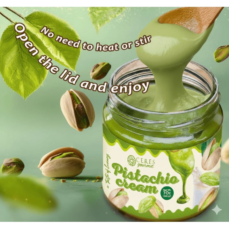 MIRA CREAM&MIRA GREEN 80gセット Ceres Gourmet Spreadable Pistachio Cream, Sweet Pistachio Filling