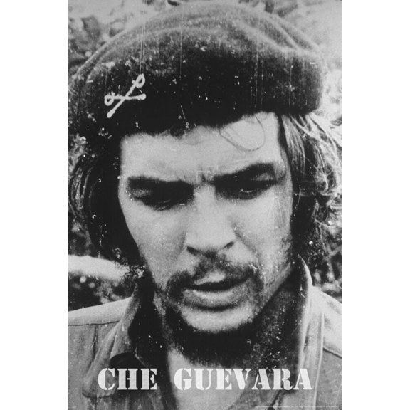 Che Guevara Revolucionario Black & White Photo Poster 24x36