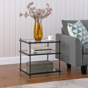 Kate and Laurel Nira Two-Tiered Mid-Century Side Table, 15