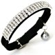 thumbnail image 2 of Collar ajustable de terciopelo suave para gatos con cascabeles, 30 cm para perros y gatos pequeños, collar para gatos con diamante, artículos para mascotas (perros y gatos pequeños, paquete de 2, n.°, 2 of 5