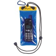 DRY PAK Dry Bag for iPhone, Android, Cameras, Cell Phone Case, 4" x 8" Blue & Yellow