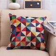 thumbnail image 1 of Leaf/Grid Cartoon Throw Pillow Cover Sofa Cushion Cover Pillowcase, 1 of 1