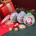thumbnail image 2 of Latas navideñas para galletas, cajas de lata para dulces, caja de hojalata de Navidad, caja de lata personalizada con forma Irregular de muñeco de nieve de Papá Noel, 2 of 4