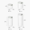 thumbnail image 2 of Yatlte Airtight Food Storage Containers with Lids, Airtight Lid Easy Lock Top Stackable, Plastic Canister Jar for Pantry Kitchen Fridge Organizer Pasta Protein Powder Spice, 2 of 6