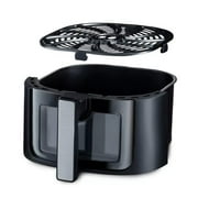 Gourmia 6-Qt Digital Window Air Fryer with 12 Presets & Guided Cooking Black