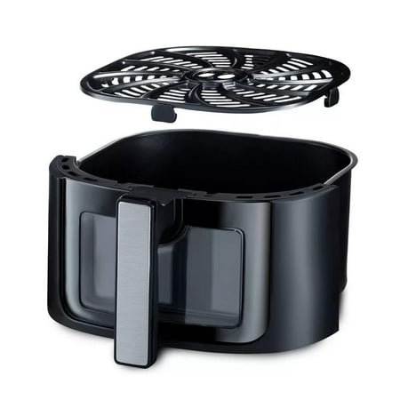 Gourmia 6-Qt Digital Window Air Fryer with 12 Presets & Guided Cooking Black Needs cleaning