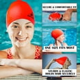thumbnail image 4 of Water Gear 30100 Latex Swim Cap-Red, 4 of 7