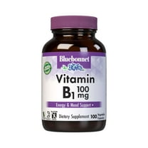 Bluebonnet Vitamin B1 100mg - Mood Support & Energy Vitamins* Thiamin HCl - 100 Caps