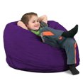thumbnail image 1 of Ultimate Sack Fauteuil Poire pour Enfants de 30 Pouces, Siège en Mousse Surdimensionné, Housse en Suède Violet, 1 of 6
