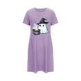 thumbnail image 2 of Elvqul Womens Nightgowns Plus Size Loungewear Halloween Pajamas for Juniors Halloween, 2 of 4