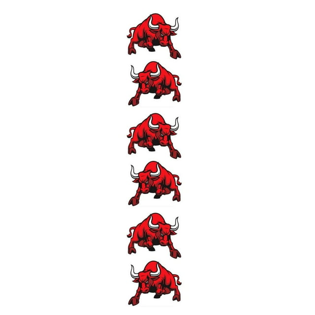 xinxixnxx 2pcs Warning Bull Car Sticker – Waterproof Decals For All Cars All Cars Suitable PET Bull Sticker No Damage To Cars As Shown 3Set