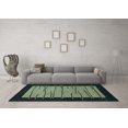 thumbnail image 3 of Ahgly Company Indoor Rectangle Abstract Light Blue Modern Area Rugs, 2' x 4', 3 of 4