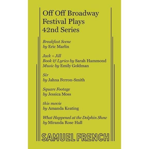 Off Off Broadway Festival Plays, 42nd Series, (Paperback)