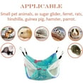 thumbnail image 4 of Small Pet Cage Hammock, Double-Layer Sugar Glider Hammock Bed, Warm Fleece Cage Hanging Hammock for Chinchilla Parrot Guinea Pig Ferret Squirrel Hamster Rat Playing Sleeping - style5, 4 of 5