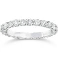 thumbnail image 1 of 1 1/2ct Prong Diamond Eternity Ring 14K White Gold, 1 of 3