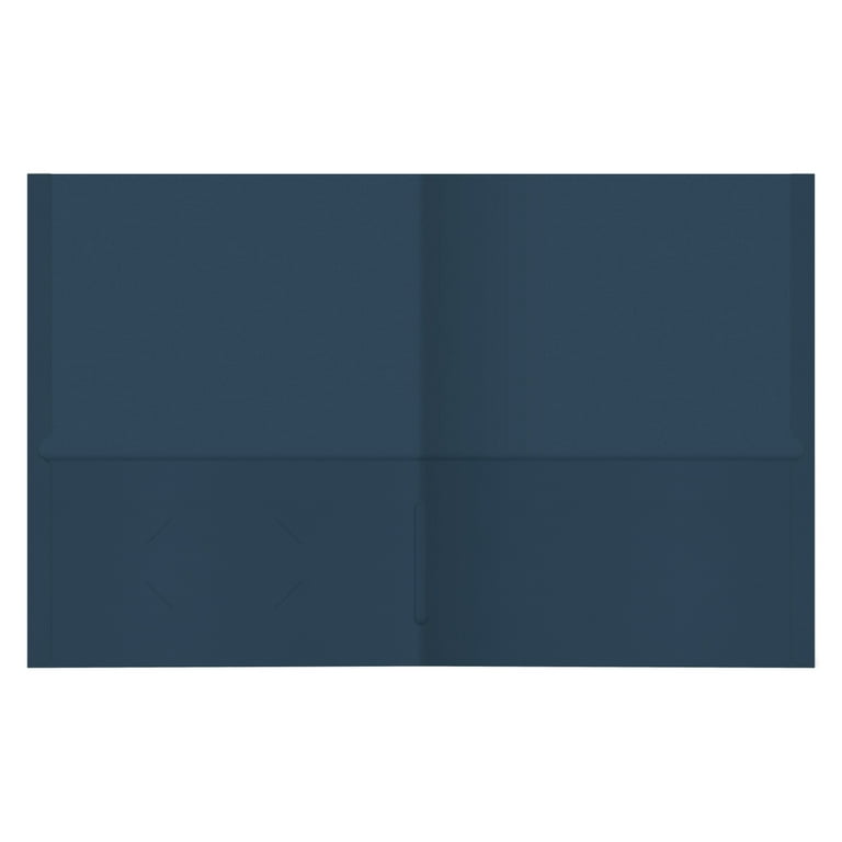 Office Depot Brand 2 Pocket Paper Folders Dark Blue Pack of 25