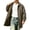 Army Green, variant on Bxsruta Mens Mid Length Trench Coat Plaid Lined Casual Outerwear Windbreaker with Pockets