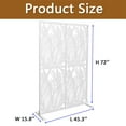 thumbnail image 6 of MIDOQIN 3.8 Ft X 6 Ft Metal Privacy Screen, Outdoor & Indoor Decorative  Divider, Free Standing Privacy Fence Panel, 6 of 8