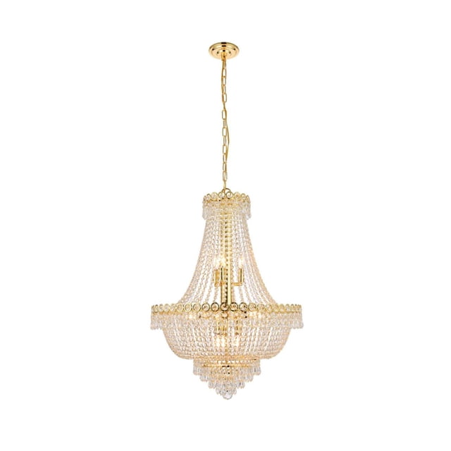 Elegant Lighting Century 24" 12 Light Royal Crystal Chandelier
