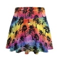 thumbnail image 5 of FUIALDOLG Tropical Coconut Tree Athletic Skorts for Women Rainbow Tie Dye Tennis Skirt Activewear Mini Skirts Soft Hawaii Style Golf Skort with Pockets Womens High Waisted Active Skirts with Short,M, 5 of 8