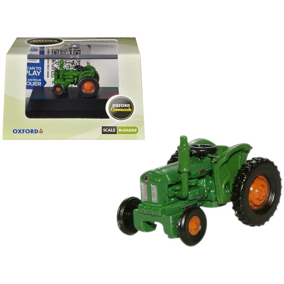 Fordson Tractor Green with Orange Wheels 1/148 (N) Scale Diecast Model Car by Oxford Diecast