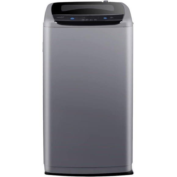 COMFEE' Portable Washing Machine, 1.0 Cu.Ft (IEC) Compact Washer with LED Display, Fully Atomatic Wash Cycles, 2 Built-in Rollers, Space Saving, Ideal Laundry, Magnetic Gray, Large (CV10DP