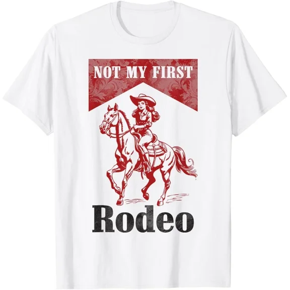 DOPASHIRT Western Southern Cowgirl Country Cowboy Not My First Rodeo T-Shirt Unisex S-5XL Hot Trending Shirt, Vintage Birthday Gift