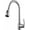 Brushed Nickel, variant on Kitchen Sink Tap Stainless Steel Pull Out Kitchen Mixer Taps 360° Swivel Kitchen Faucet Single Handle Sink Mixer Faucet with 4 Water Outlet Function Black