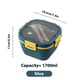 thumbnail image 5 of Lonchera Calentable, Lonchera de Ensalada de Doble Capa, Compartimento Dividido de Plástico Pp, Apta para Microondas y Lavavajillas, Diseño a Prueba de Fugas, Bandeja de 5 Compartimentos, Incluye Ten, 5 of 5