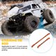 thumbnail image 4 of RC CAR STIERING BARRA DE ENLACÍA METAL MODIFICACIÓN PARTE PIEZAS SIMPLE DE RECURSAMENTE CÓDIGO REMOTO CONTROLADO COMPLETO REEMPLAZO DE AJUSTE PARA SCX6 Naranja 2 piezas Monstrate FN009820-03, 4 of 7