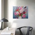thumbnail image 4 of COMIO  Bathroom Flowers Painting Butterfly Canvas Wall Art Farmhouse Picture Abstract Artwork Framed for Nursery Living Room Bedroom Kitchen Dinning Room Office Home Decor, 4 of 5