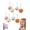 8PCS, variant on 12-Pack Silicone Lollipop Ice Cream Molds, DIY Spherical Popsicle Maker for Kids, Reusable Round Ice Pop Molds for Juice & Yogurt, Mixed Colors