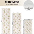 thumbnail image 4 of Pioneer Flower Floral Print Pattern Kitchen Rugs Sets Of 3,Kitchen Runner Rugs Non Skid Washable,Decorative Kitchen Floor Mats for Kitchen,Sink,Laundry,17X30 Inch + 17X47 Inch + 17X59 Inch, 4 of 6
