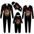 thumbnail image 6 of Fiaer Christmas Matching Family Onesie Pajamas Full Zip up Long Sleeve Deer Graphic One Piece Sleepwear Comfort Trendy Hooded Jumpsuit Sleepwear Loungewear Dad L, 6 of 9