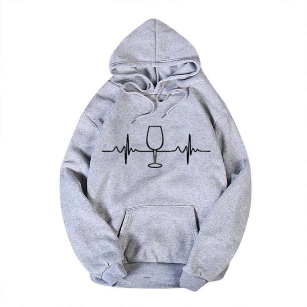 Sudadera Para Mujer Moda Sudaderas Con Capucha Sudaderas Casual Manga Larga Estampado Bolsillo Tops Blusa Odeerbi ODB185947