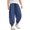 Navy, variant on JIAYUE Boys Harem Pants Lightweight Elastic Drawstring Waist Loose Solid Color Jogger Trousers For Daily Streetwear