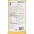 thumbnail image 4 of Monin – Lemon Syrup, Gluten-Free, Non-GMO (750 ml, 25.4 fl.oz), 4 of 4