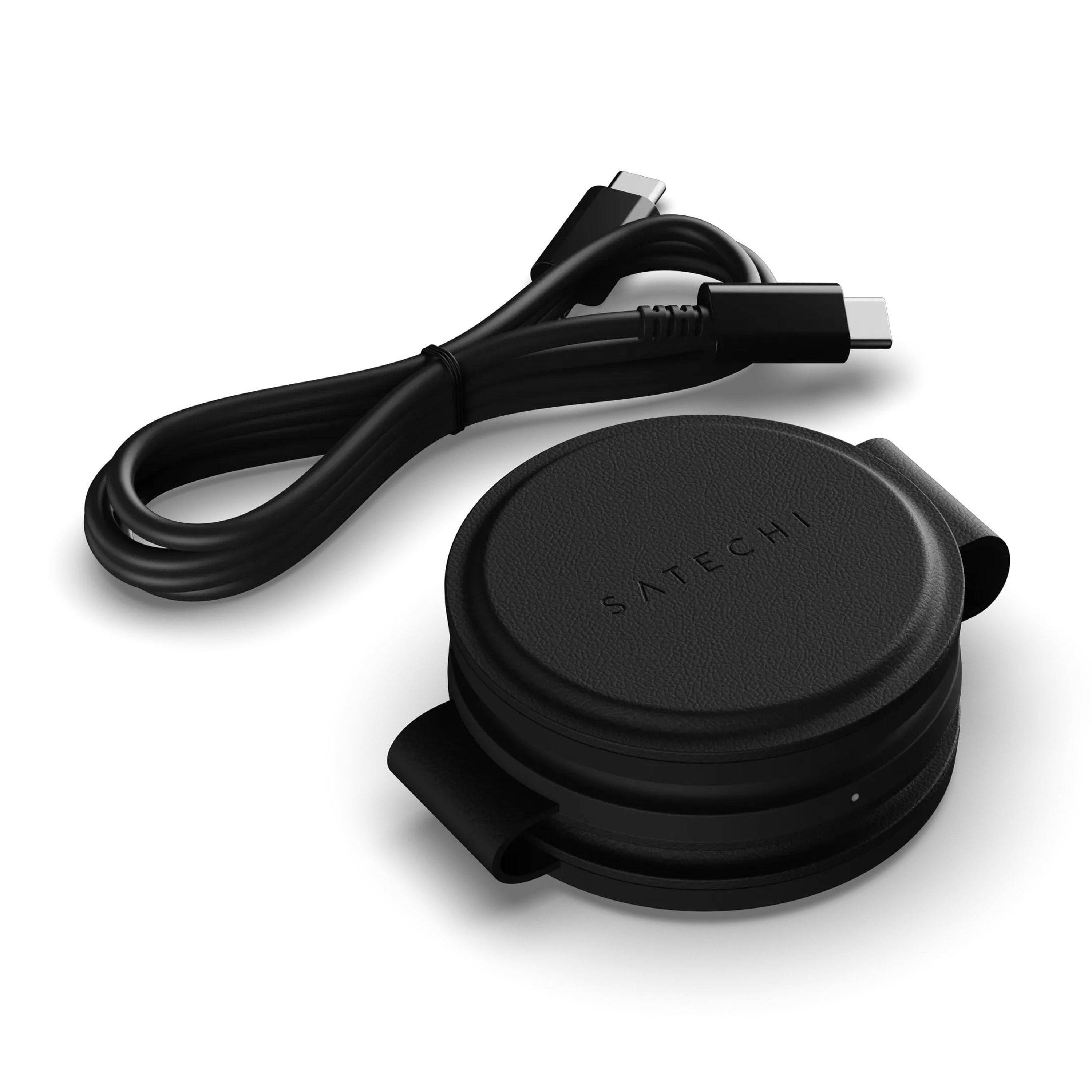 Satechi OntheGo 3 in 1 Wireless Charger, Qi2 Portable Charger with 15W Fast Charging for iPhone 17 to 12 Series, 5W for Apple Watch, and 5W for AirPods, Magnetic Travel Charging Station