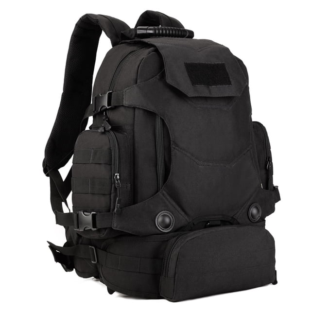 Paquete Del Sistema de 3 Vías Militar 40L Táctica Militar Desmontable Negro Sunnimix Mochila al aire libre