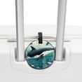 thumbnail image 3 of Whale 2pcs PU Leather Round Bag Tags Suitcase Handbag Tags with Privacy Cover and Name ID Tag for Travel Luggage, Handbags, Backpacks, School Bags, 3 of 6
