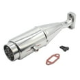 thumbnail image 4 of Kokiya Metal RC Exhaust Pipe Professional Spare Part for 1/5 RC Car Vehicles Trucks Argent, 4 of 9