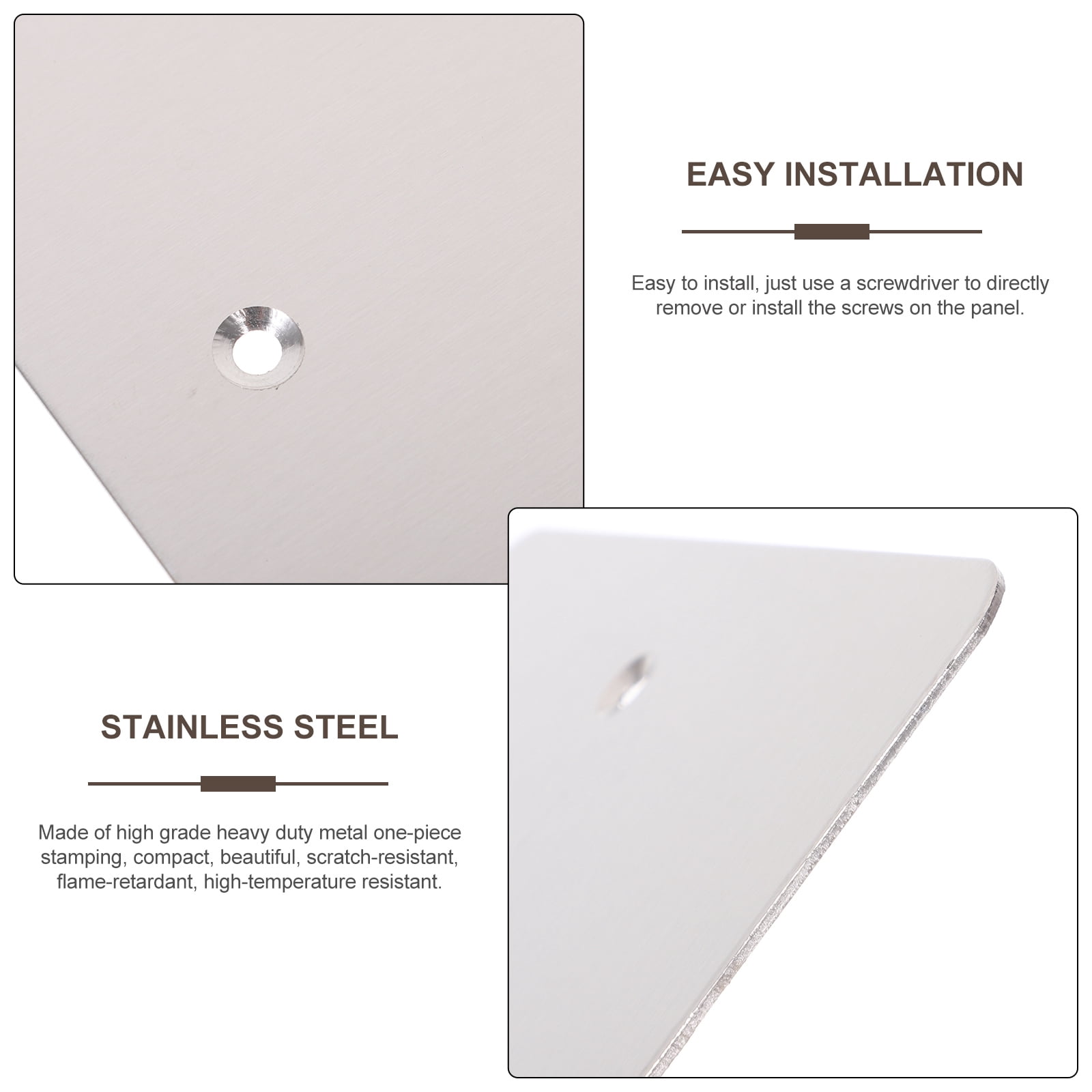 4 Pcs Ceiling Cover Access Panel Blank Outlet Wall Plate for Drywall Electrical Plates Decorative Covers