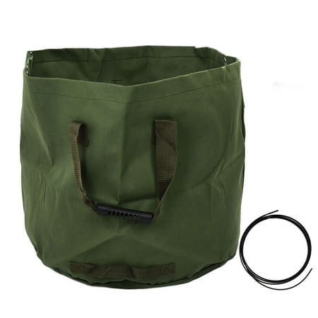 

Garden Leaf Bag Waterproof Canvas Large Capacity Garbage Storage Bag Lawn Garden Organizing Bag