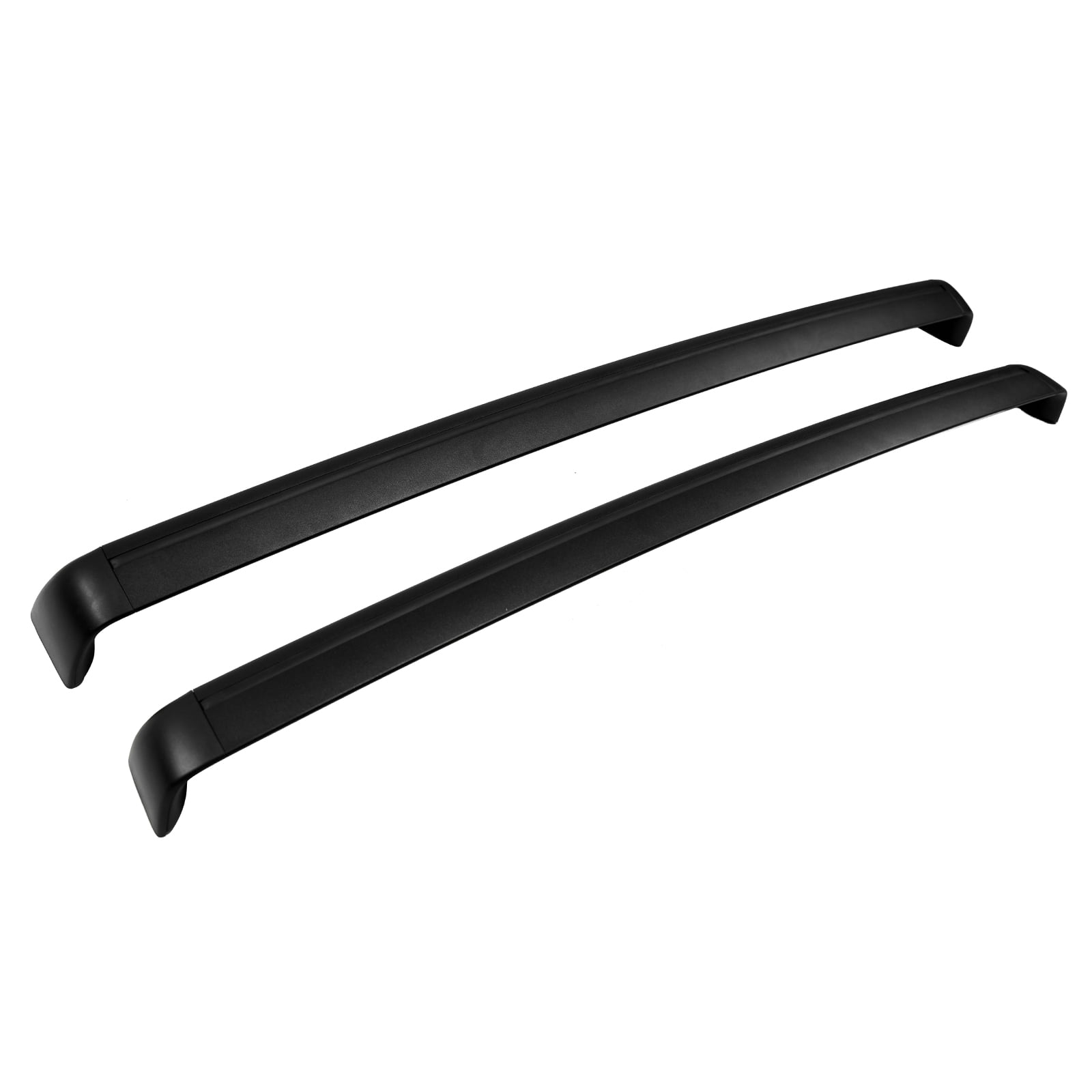 Ikon Motorsports Roof Rack Fits 2017-2023 Tesla Model 3 OE Style Black Roof Rack Cross Bar Cargo Luggage Carrier Aluminum ABS
