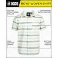 thumbnail image 2 of Body Glove Boys' Woven Shirt - Short Sleeve Button Down Summer Beach Shirt (1 or 2 Pack, S-XL), 2 of 7