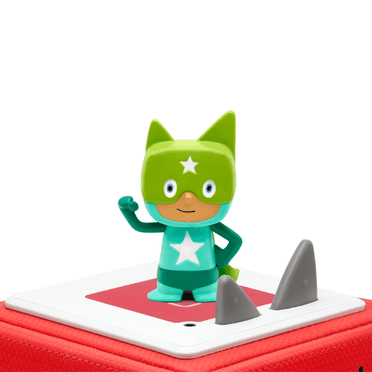 Creative-Tonie Superhero Turquoise/Green, Audio Play Figurine for Portable Speaker, Small, Multicolor, Plastic