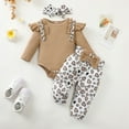 thumbnail image 2 of HAiming Girls Romper Ruffle Long Sleeve Pullover Tops Cute Graphic with Bow Warm Trendy Outfit Clothes, 2 of 9