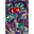 thumbnail image 2 of Christian Rohlfs 18x24 Black Ornate Framed Double Matted Museum Art Print Titled: Tulips (1913-15), 2 of 5