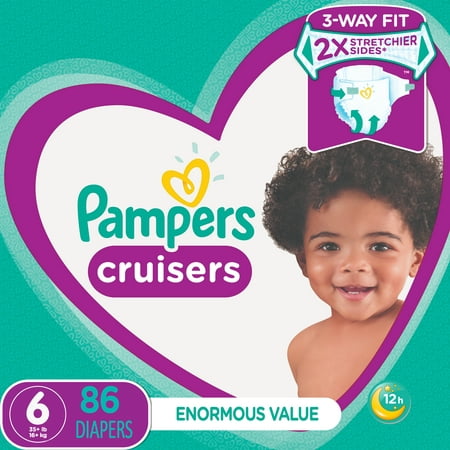 Pampers Cruisers Diapers Size 6 86 Count (Best Diapers For Sensitive Skin 2019)